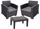 Комплект уличной мебели под ротанг California Balcony Set, Шоколадный