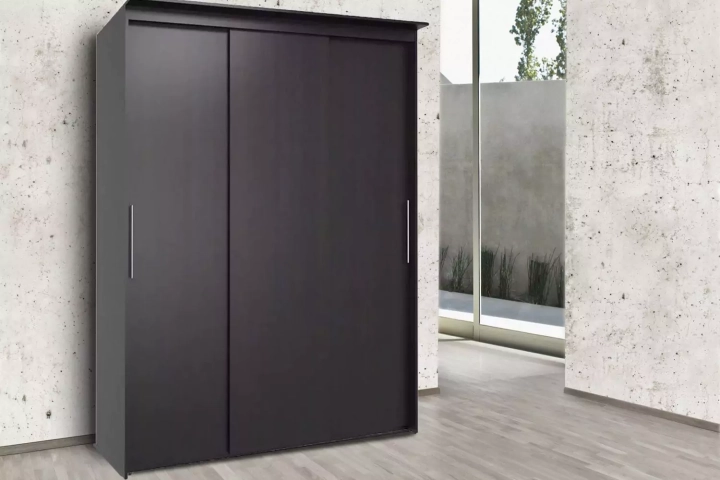 Шкаф-купе Эконом Миллениум 1752х2400х573, Черный