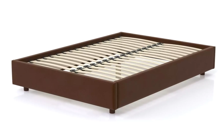 Мягкая кровать SleepBox 160 без изголовья, Коричневый