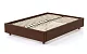 ф327а Мягкая кровать SleepBox без изголовья (коричневый)