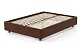 Мягкая кровать SleepBox 160 без изголовья, Коричневый