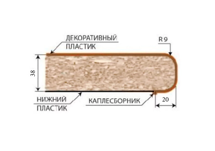 ф119 Столешка мрамор белый