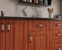Кухня Классика 3 угловая мдф Коричневый