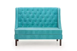 Прямой диван Шлягер Без механизма Голубой