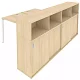 Рабочая станция с опорным шкафом-купе 4 Metal System Style, Бежевый