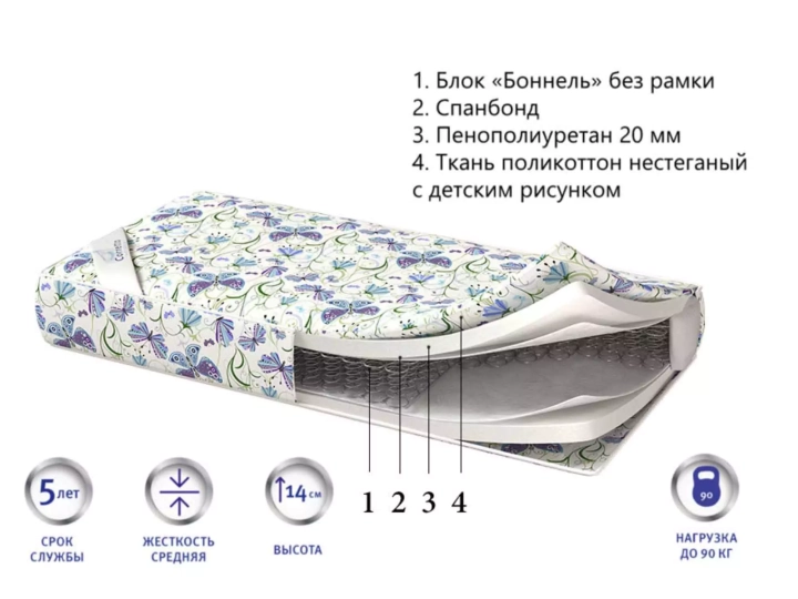 Матрас Bambino light, Белый