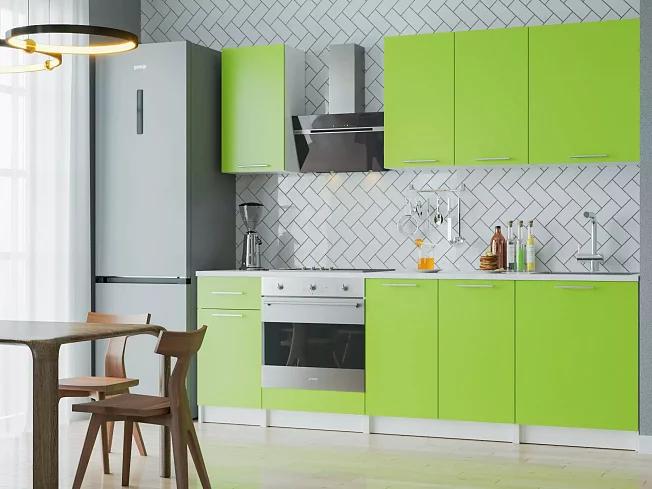 Кухня Моника 2,4 м (Лайм), Зеленый