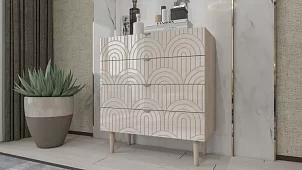 Комод Сканди (Йорк 12) Бежевый