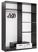 Шкаф Адель 1.6 с полками Белый