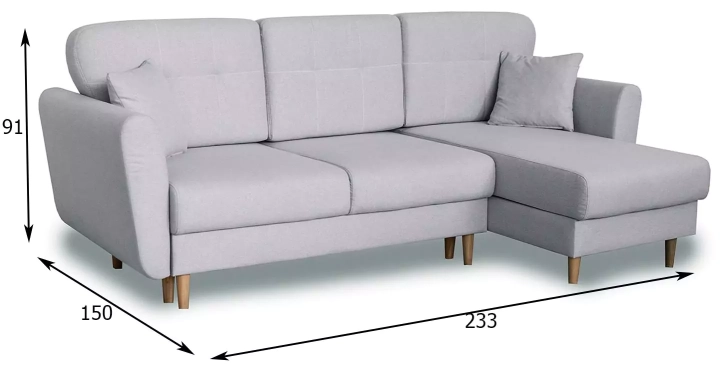 ф0 Угловой диван-кровать Дакота дизайн 5