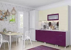 Кухня Лаура дизайн 2 Фиолетовый