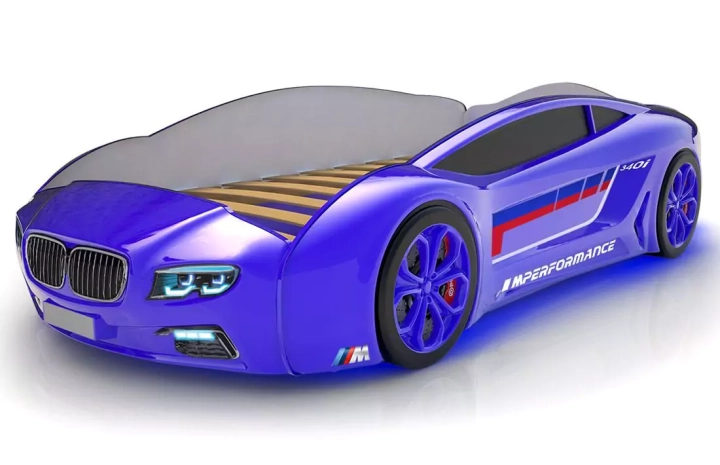 Кровать-машина Roadster БМВ, Синий