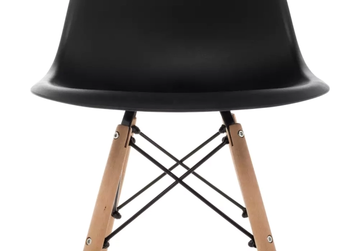 ф208а Стул деревянный Eames PC-015 черный