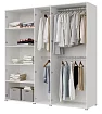 Шкаф Квадро 5-ти ств 2500, Белый