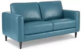 Диван кожаный прямой Жаклин Юнит (Сканди) дизайн 3