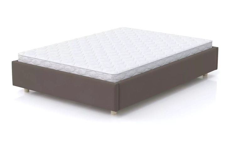 Мягкая кровать SleepBox 140 без изголовья, Бежевый