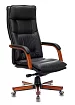 Кресло руководителя Бюрократ T-9927 Walnut дизайн 1, Черный