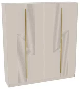 Шкаф распашной Анкоридж 4-дверный 2.0 м, кашемир/кашемир