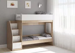 Двухъярусная кровать Легенда Кровати без механизма Бежевый