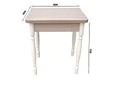 Стол обеденный раскладной ломберный 60х60 ДСП ясень светлый Бежевый