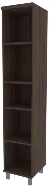 Стеллаж высокий узкий First, Венге темный