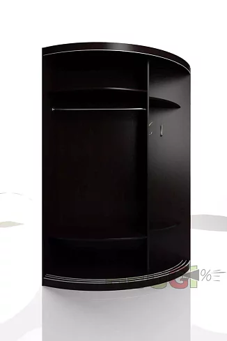 Радиусный шкаф-купе Мебелеф-12, Коричневый