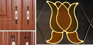 Кухня Классика 2 угловая мдф Коричневый 