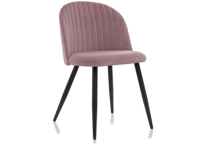 Стул Gabi 1 light purple / black, Розовый