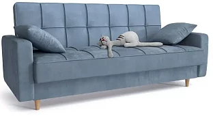 Прямой диван Эрика Книжка Серый