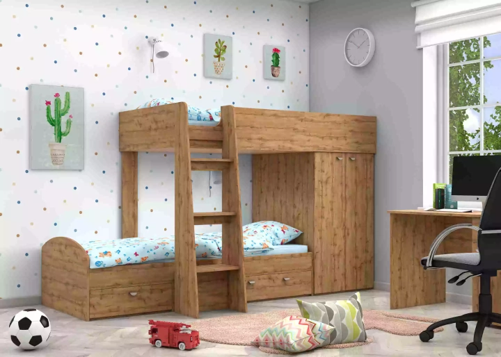 Двухъярусная кровать Golden Kids, Коричневый