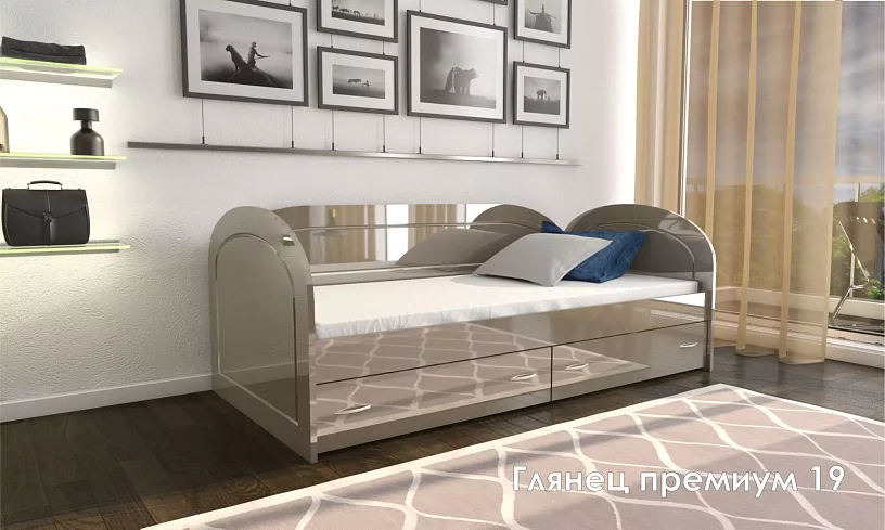 Кровать детская Глянец, Бежевый