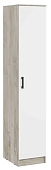 Шкаф-пенал Ронда ШК-1 (дуб крафт серый/белый) Белый