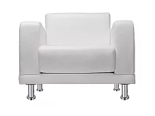Кресло офисное Милан Без механизма Белый