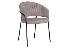Стул на металлокаркасе Лео капучино / черный Бежевый