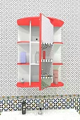 Шкафчик для ванной Мебелеф-1 Красный