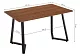 Стол Kont 120 dark walnut, Коричневый