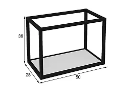 Каркасная полка Лофт ПМГ-Л 500 Белый
