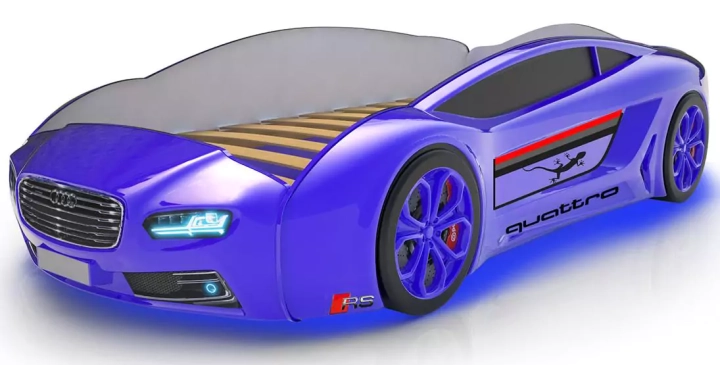Кровать-машина Roadster Ауди, Синий