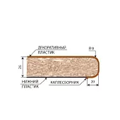 Столешница 26 мм Семолина 0.3 м (левая) Желтый 
