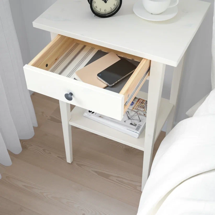 Прикроватная тумба HEMNES, Белый