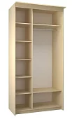 Шкаф-купе Эконом Миллениум 1184х2400х423 1 зеркало светлый роникон Бежевый