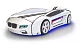 Кровать-машина Roadster БМВ с подъемным механизмом, Белый