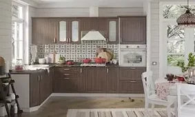Угловая модульная кухня Гренада 1.76х2.7м (бразильский орех) Коричневый