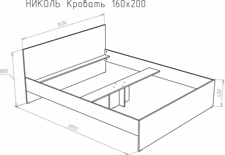 Кровать Модерн Николь светлая с Матрасом Divano боннель (Кровать с Матрасом), Бежевый