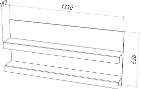 Полка навесная Т-13 Штерн