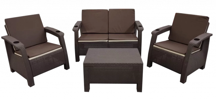 Комплект уличной мебели Yalta Terrace Premium, Шоколадный