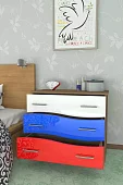 Комод Мебелеф-10 Красный