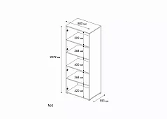 Шкаф Квадро 2-х ств 800 Бежевый 