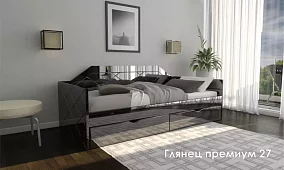 Кровать детская Глянец Кровати без механизма Черный