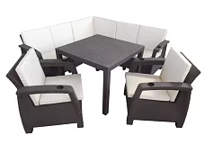 Обеденная группа Ялта large set Премиум Коричневый